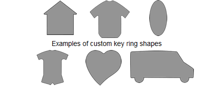 Examples of custom keyring shapes